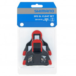 Pedalkloss SM-SH10, röd fast, 0 grader float