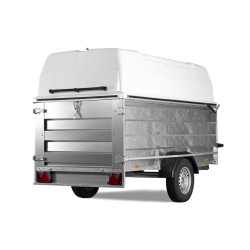 Hyr Släpvagn med Topkåpa, inv L258xB128XH145