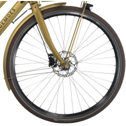 Hjul fram 622-21 db/svart, skivbroms, fast axel