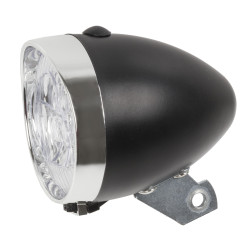Framlampa LED 3 dioder Svart/Silver