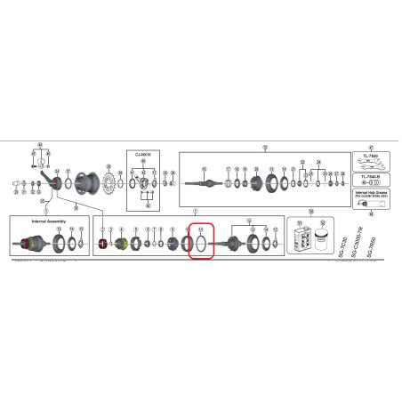 Ball Retainer 3/16inx26pcs SG-C3001-7C ersätter gamla 29kulors