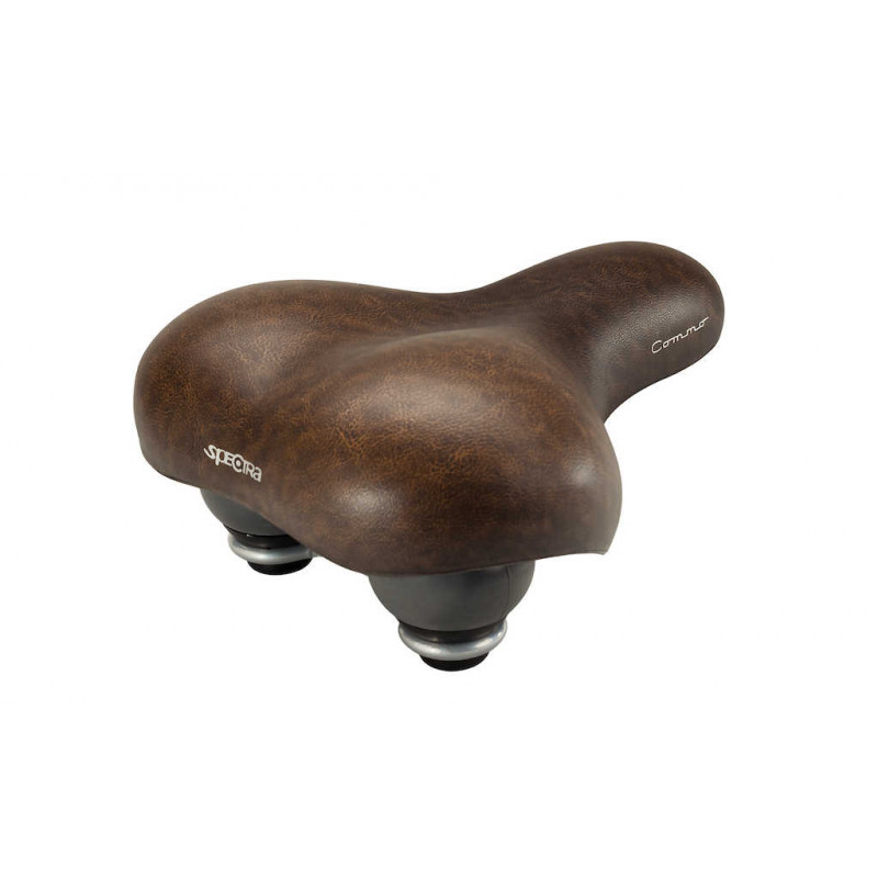 SADDLE COMMO LADY SPECTRA BROWN, STEEL RAIL, NO CLAMP