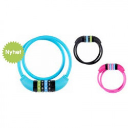 TWS Färgat kombinationskabellås Rosa